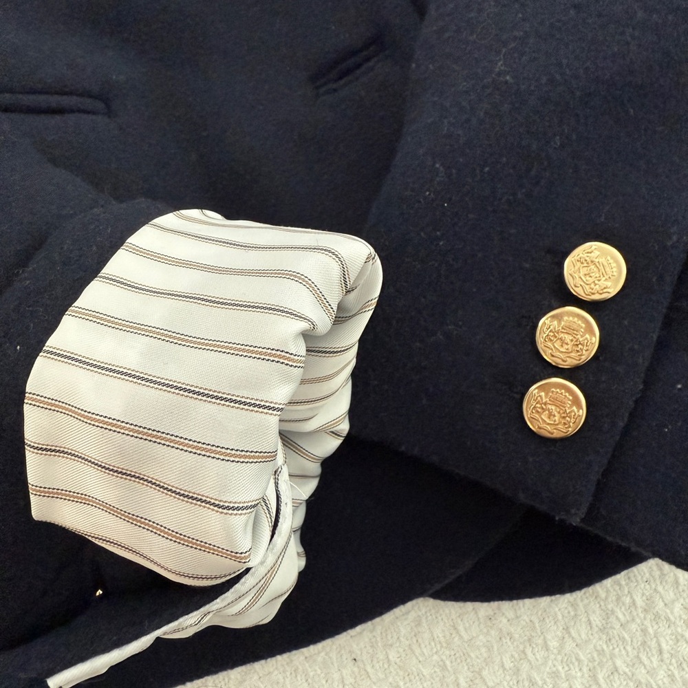 Abercrombie & Fitch Dark Blue Women's Blazer - Picture 7 of 9